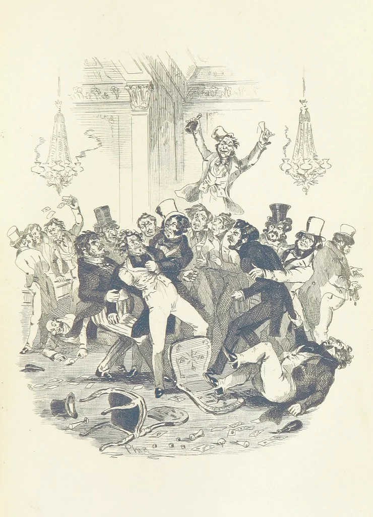 An illustration from Works of Charles Dickens. New illustrated library edition. [With a preface to each work by Edwin P. Whipple, leaf 295