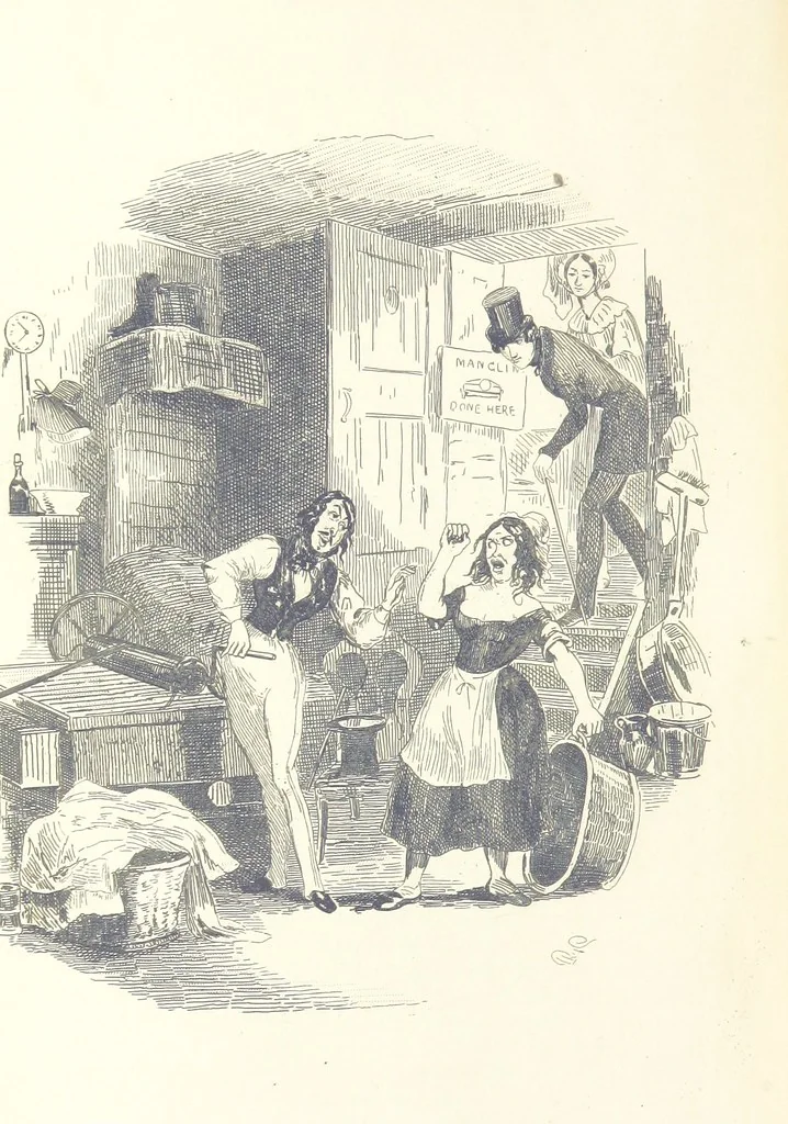 An illustration from Works of Charles Dickens. New illustrated library edition. [With a preface to each work by Edwin P. Whipple, leaf 472