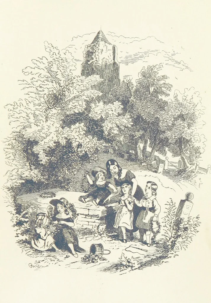 An illustration from Works of Charles Dickens. New illustrated library edition. [With a preface to each work by Edwin P. Whipple, leaf 487