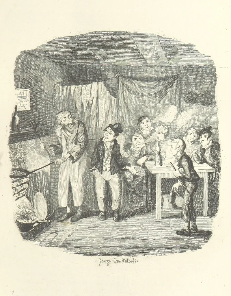 An illustration from Works of Charles Dickens. New illustrated library edition. [With a preface to each work by Edwin P. Whipple, leaf 103