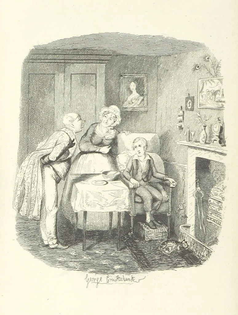 An illustration from Works of Charles Dickens. New illustrated library edition. [With a preface to each work by Edwin P. Whipple, leaf 134