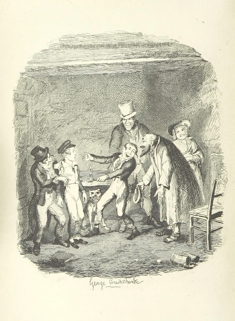 An illustration from Works of Charles Dickens. New illustrated library edition. [With a preface to each work by Edwin P. Whipple, leaf 172