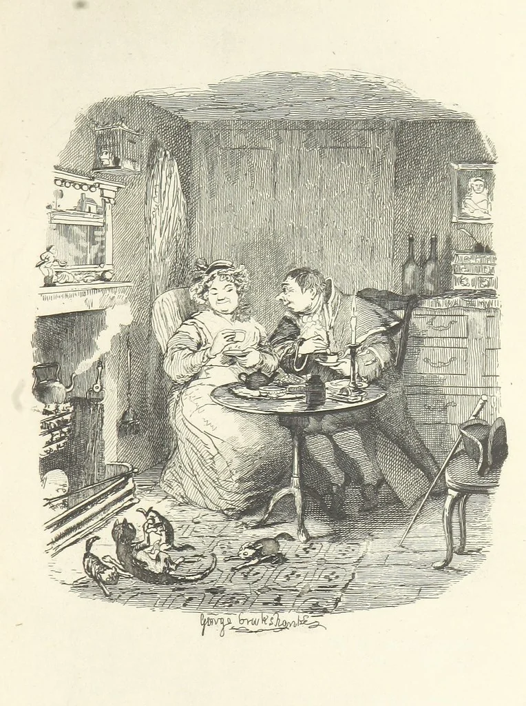 An illustration from Works of Charles Dickens. New illustrated library edition. [With a preface to each work by Edwin P. Whipple, leaf 237