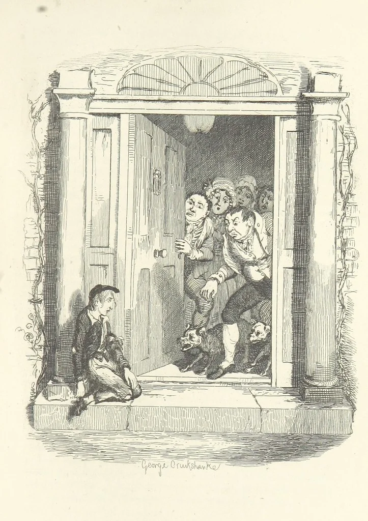 An illustration from Works of Charles Dickens. New illustrated library edition. [With a preface to each work by Edwin P. Whipple, leaf 283