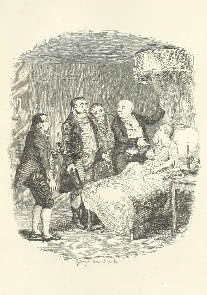 An illustration from Works of Charles Dickens. New illustrated library edition. [With a preface to each work by Edwin P. Whipple, leaf 305