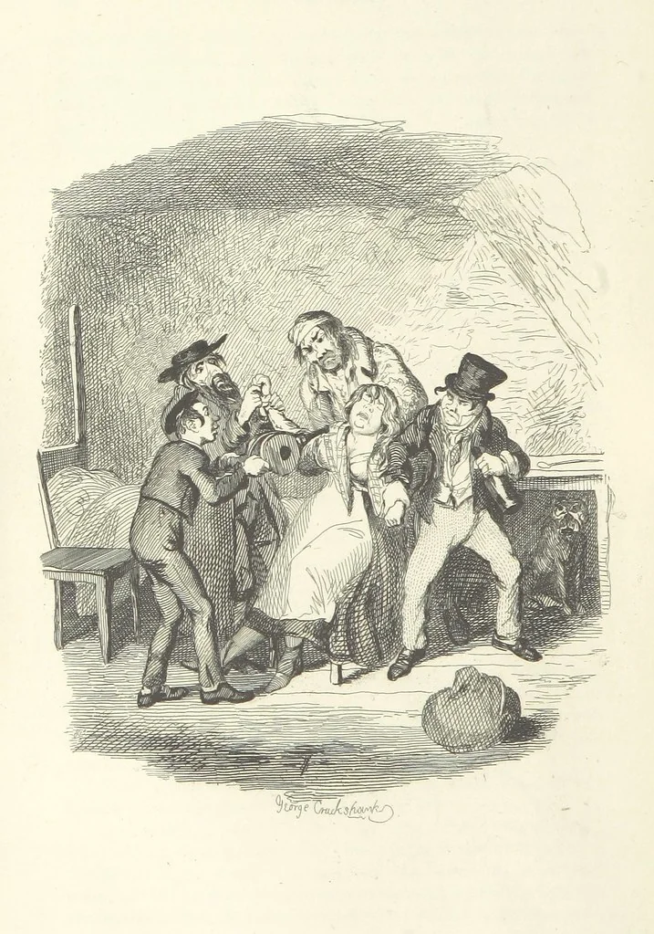 An illustration from Works of Charles Dickens. New illustrated library edition. [With a preface to each work by Edwin P. Whipple, leaf 378