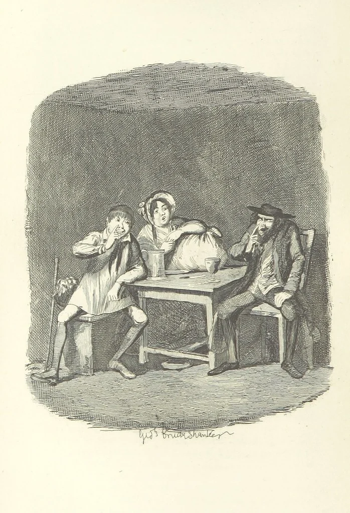 An illustration from Works of Charles Dickens. New illustrated library edition. [With a preface to each work by Edwin P. Whipple, leaf 414