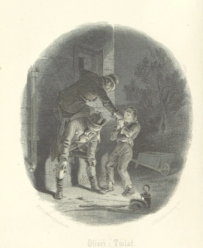 An illustration from Works of Charles Dickens. New illustrated library edition. [With a preface to each work by Edwin P. Whipple, leaf 8