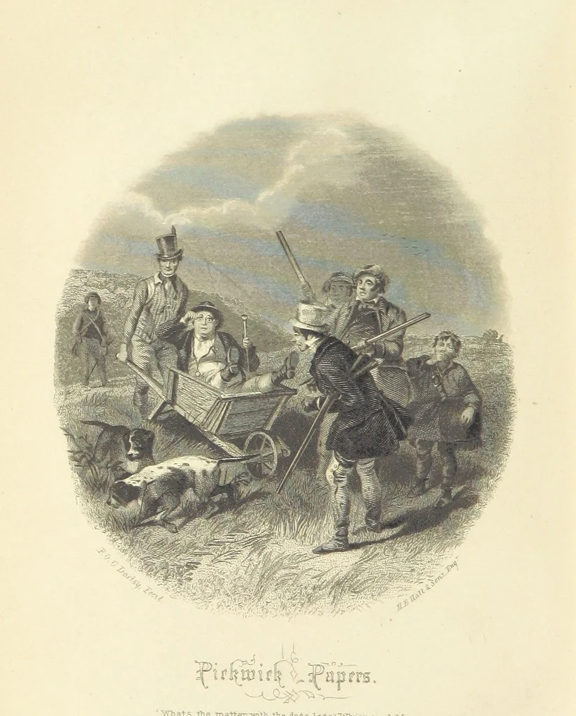 An illustration from Works of Charles Dickens. New illustrated library edition. [With a preface to each work by Edwin P. Whipple, leaf 12