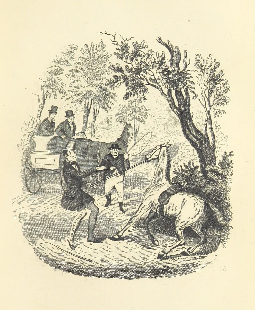 An illustration from Works of Charles Dickens. New illustrated library edition. [With a preface to each work by Edwin P. Whipple, leaf 121