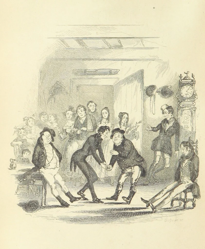 An illustration from Works of Charles Dickens. New illustrated library edition. [With a preface to each work by Edwin P. Whipple, leaf 166