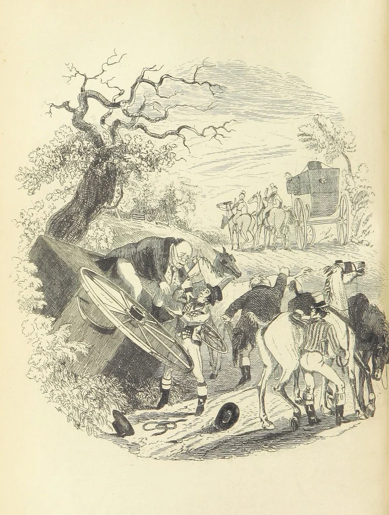 An illustration from Works of Charles Dickens. New illustrated library edition. [With a preface to each work by Edwin P. Whipple, leaf 184