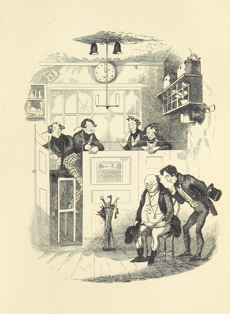 An illustration from Works of Charles Dickens. New illustrated library edition. [With a preface to each work by Edwin P. Whipple, leaf 351
