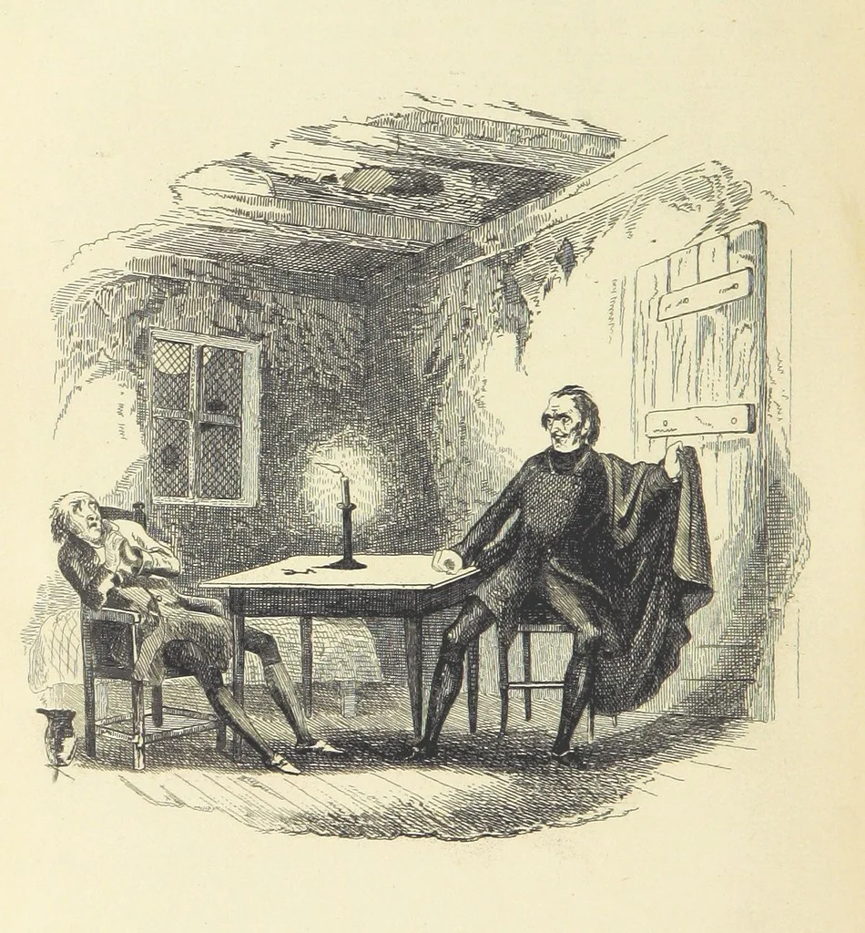An illustration from Works of Charles Dickens. New illustrated library edition. [With a preface to each work by Edwin P. Whipple, leaf 384