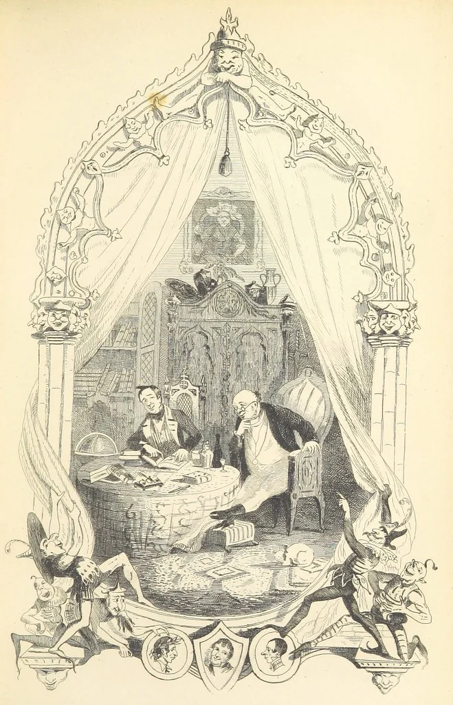 An illustration from Works of Charles Dickens. New illustrated library edition. [With a preface to each work by Edwin P. Whipple, leaf 457
