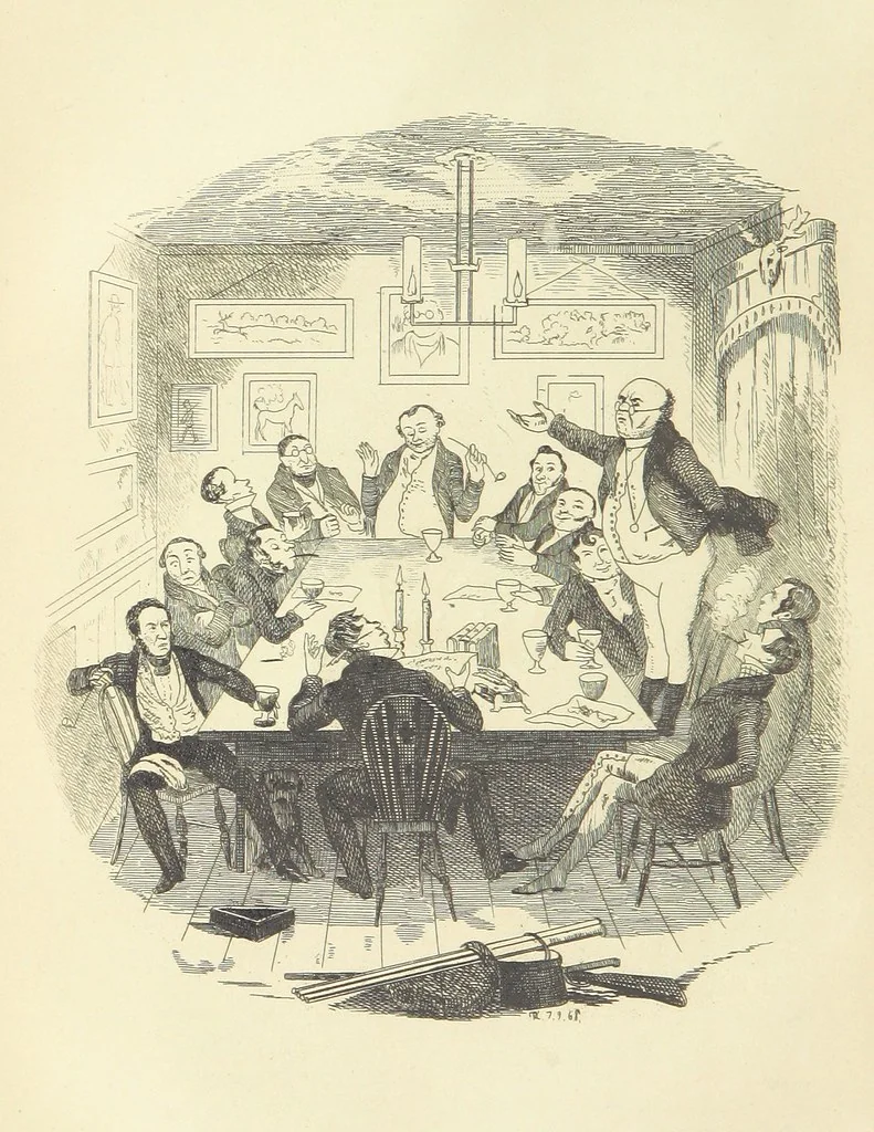 An illustration from Works of Charles Dickens. New illustrated library edition. [With a preface to each work by Edwin P. Whipple, leaf 46