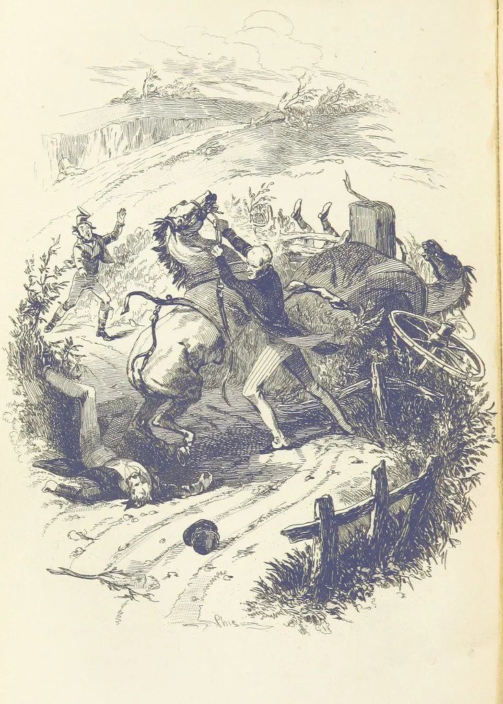 An illustration from Works of Charles Dickens. New illustrated library edition. [With a preface to each work by Edwin P. Whipple, leaf 286