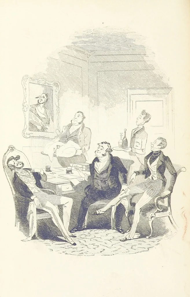 An illustration from Works of Charles Dickens. New illustrated library edition. [With a preface to each work by Edwin P. Whipple, leaf 44