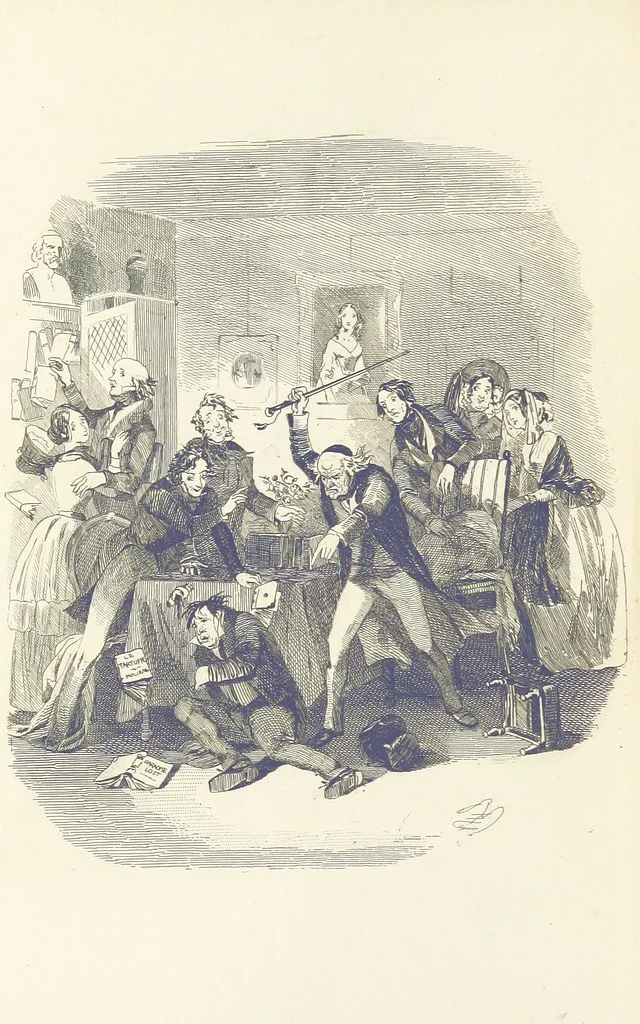 An illustration from Works of Charles Dickens. New illustrated library edition. [With a preface to each work by Edwin P. Whipple, leaf 456
