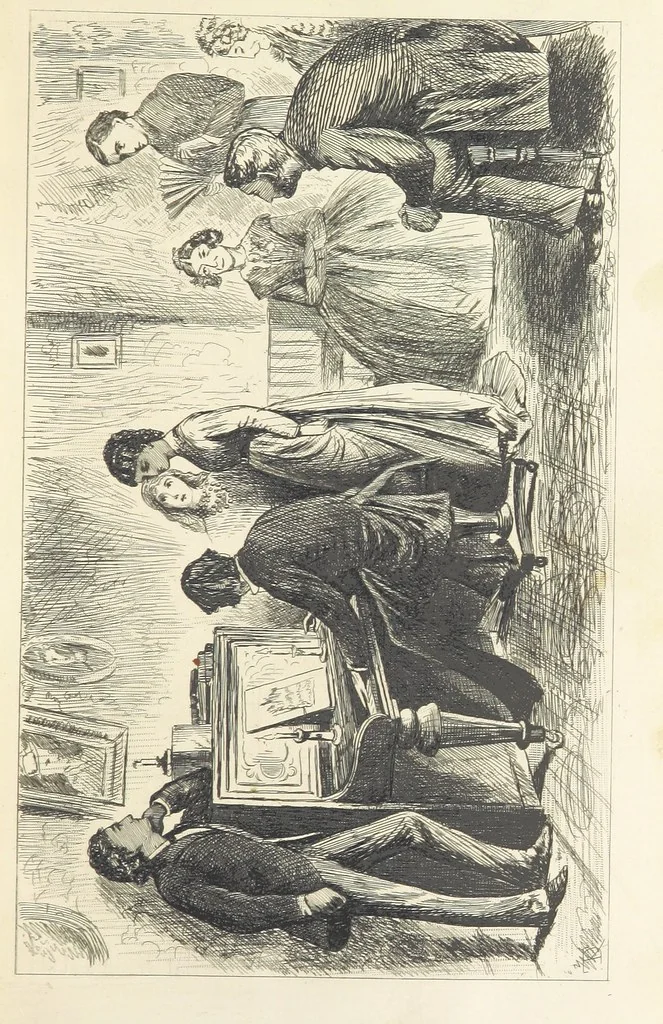 An illustration from Works of Charles Dickens. New illustrated library edition. [With a preface to each work by Edwin P. Whipple, leaf 117