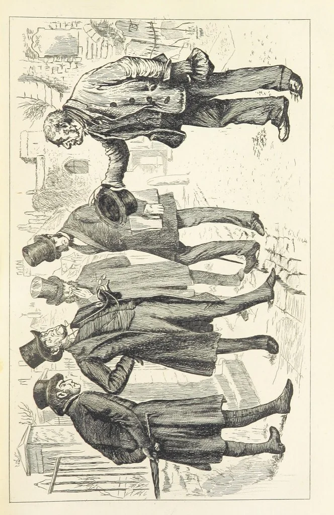 An illustration from Works of Charles Dickens. New illustrated library edition. [With a preface to each work by Edwin P. Whipple, leaf 187