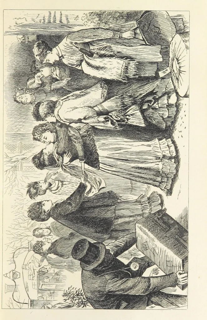 An illustration from Works of Charles Dickens. New illustrated library edition. [With a preface to each work by Edwin P. Whipple, leaf 205