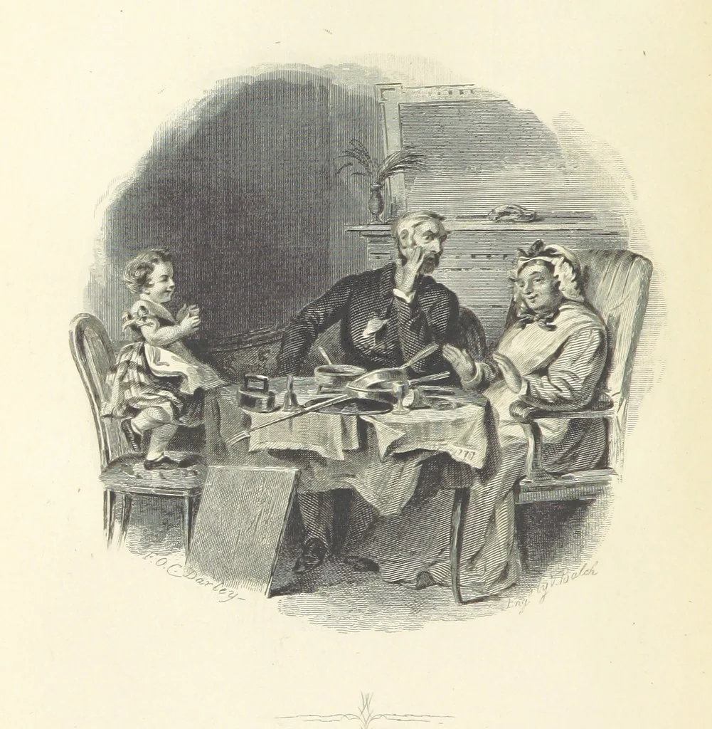 An illustration from Works of Charles Dickens. New illustrated library edition. [With a preface to each work by Edwin P. Whipple, leaf 344