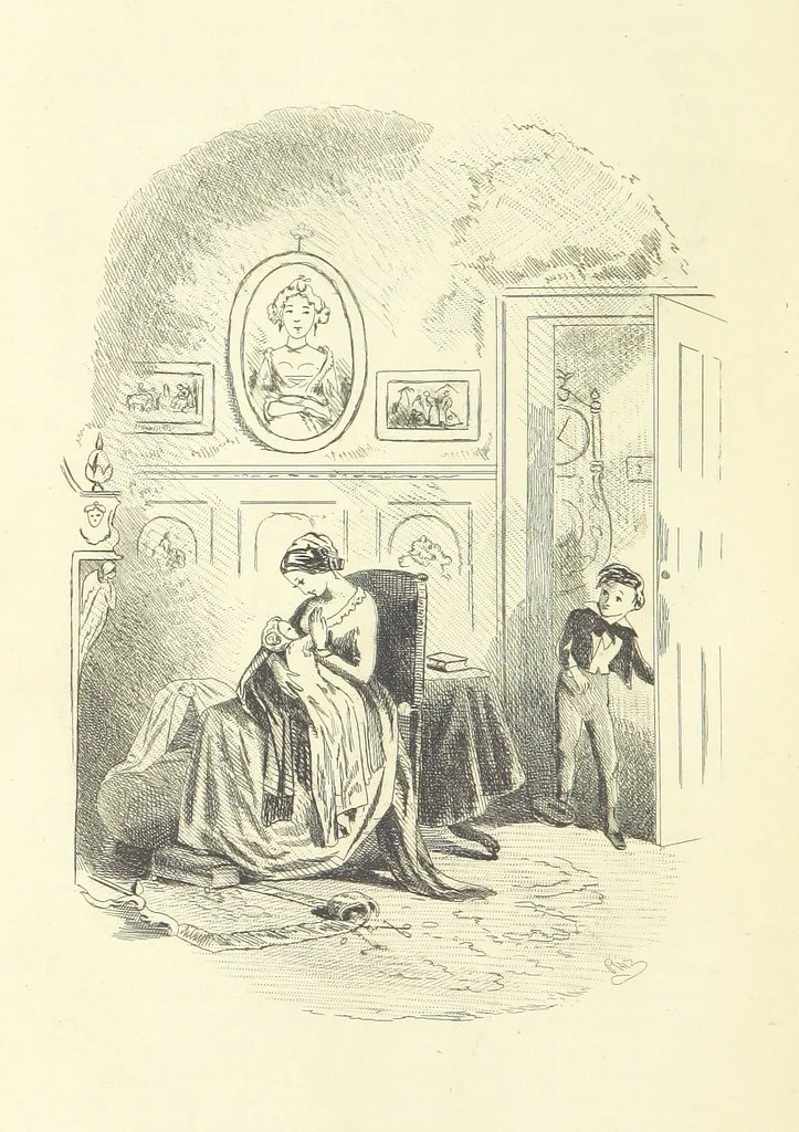 An illustration from Works of Charles Dickens. New illustrated library edition. [With a preface to each work by Edwin P. Whipple, leaf 172