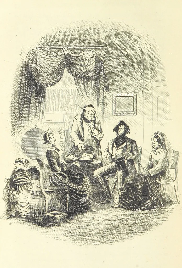 An illustration from Works of Charles Dickens. New illustrated library edition. [With a preface to each work by Edwin P. Whipple, leaf 284