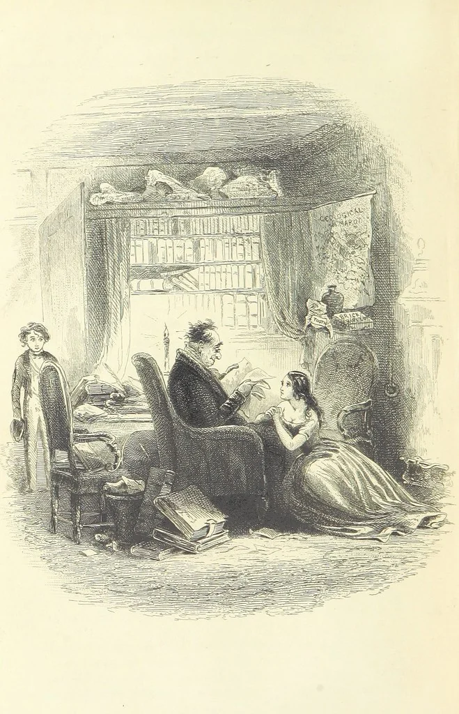 An illustration from Works of Charles Dickens. New illustrated library edition. [With a preface to each work by Edwin P. Whipple, leaf 324