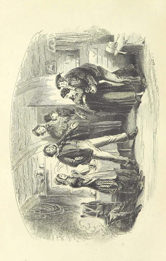 An illustration from Works of Charles Dickens. New illustrated library edition. [With a preface to each work by Edwin P. Whipple, leaf 396
