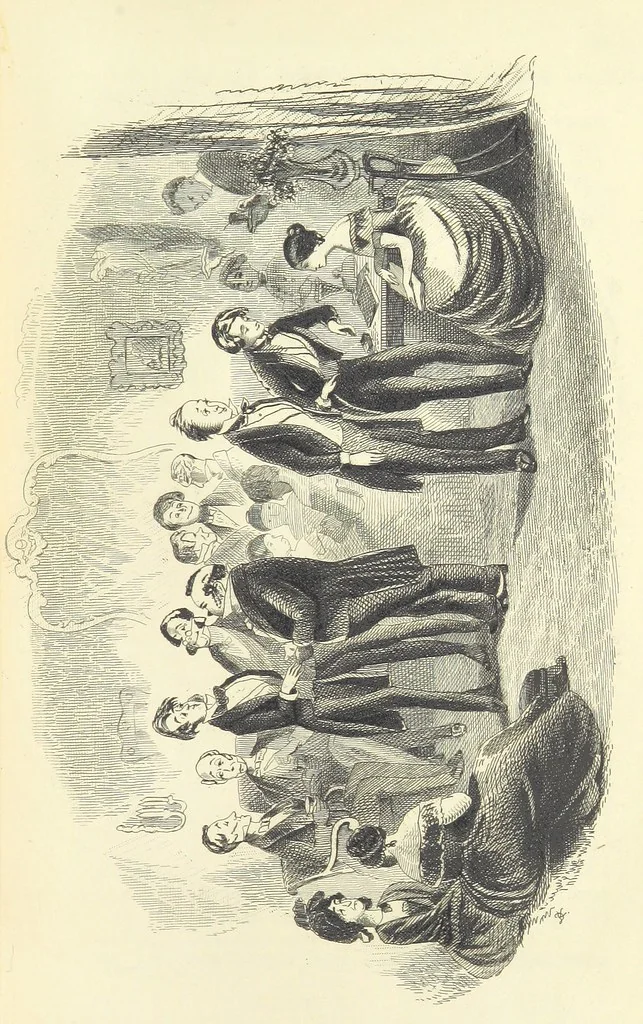 An illustration from Works of Charles Dickens. New illustrated library edition. [With a preface to each work by Edwin P. Whipple, leaf 463