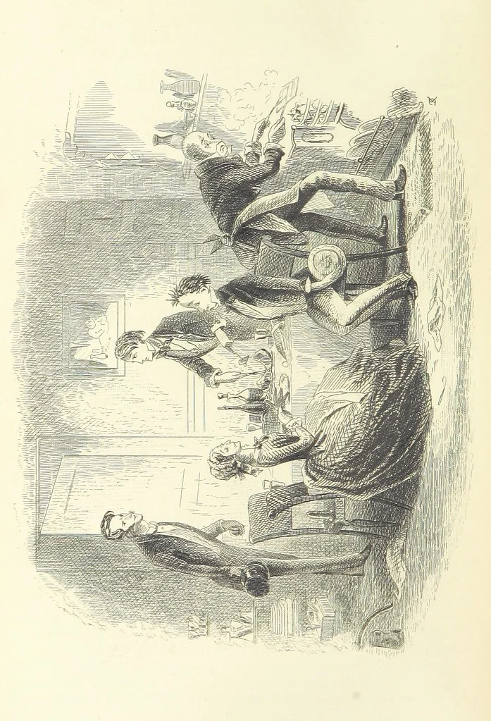An illustration from Works of Charles Dickens. New illustrated library edition. [With a preface to each work by Edwin P. Whipple, leaf 510