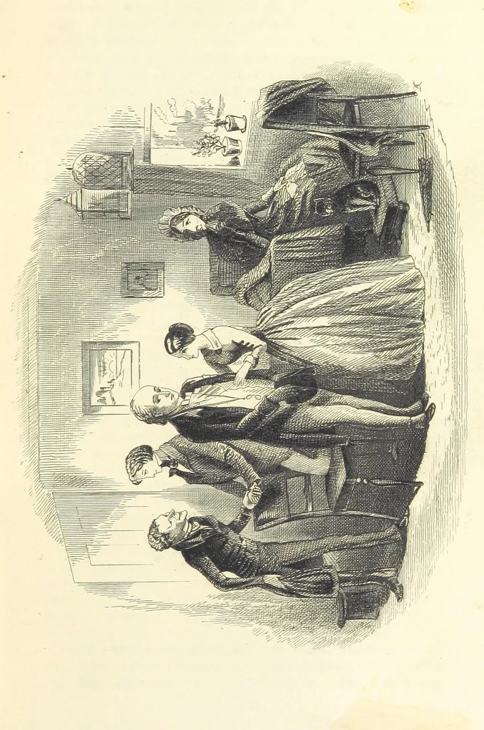 An illustration from Works of Charles Dickens. New illustrated library edition. [With a preface to each work by Edwin P. Whipple, leaf 111