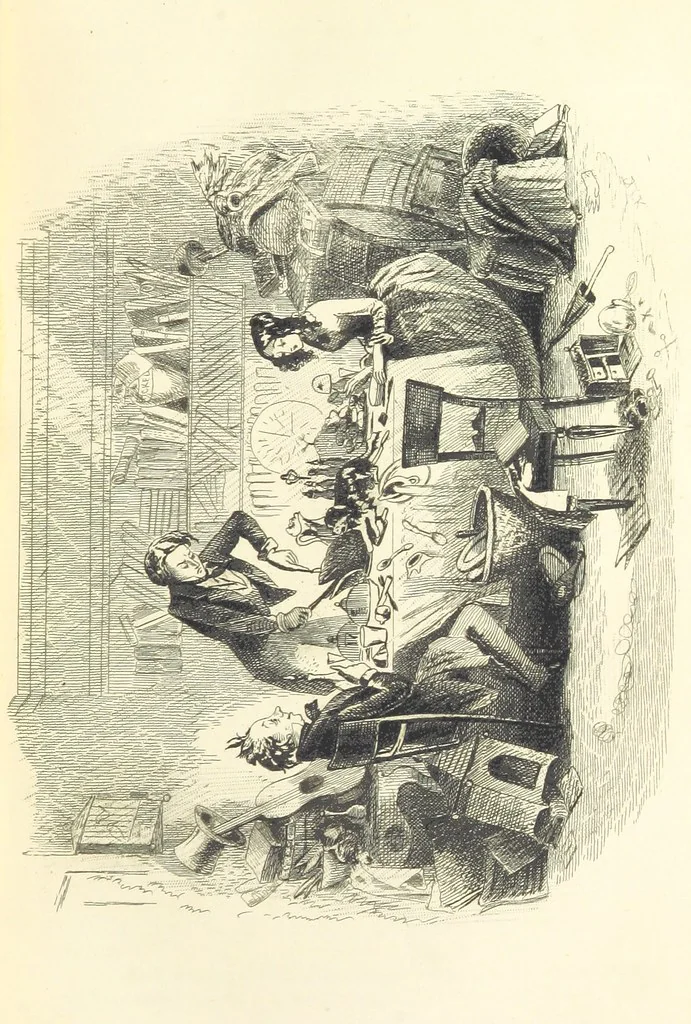 An illustration from Works of Charles Dickens. New illustrated library edition. [With a preface to each work by Edwin P. Whipple, leaf 255