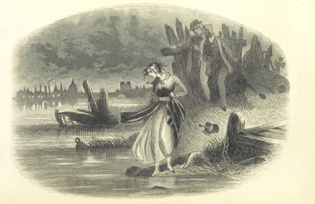 An illustration from Works of Charles Dickens. New illustrated library edition. [With a preface to each work by Edwin P. Whipple, leaf 298