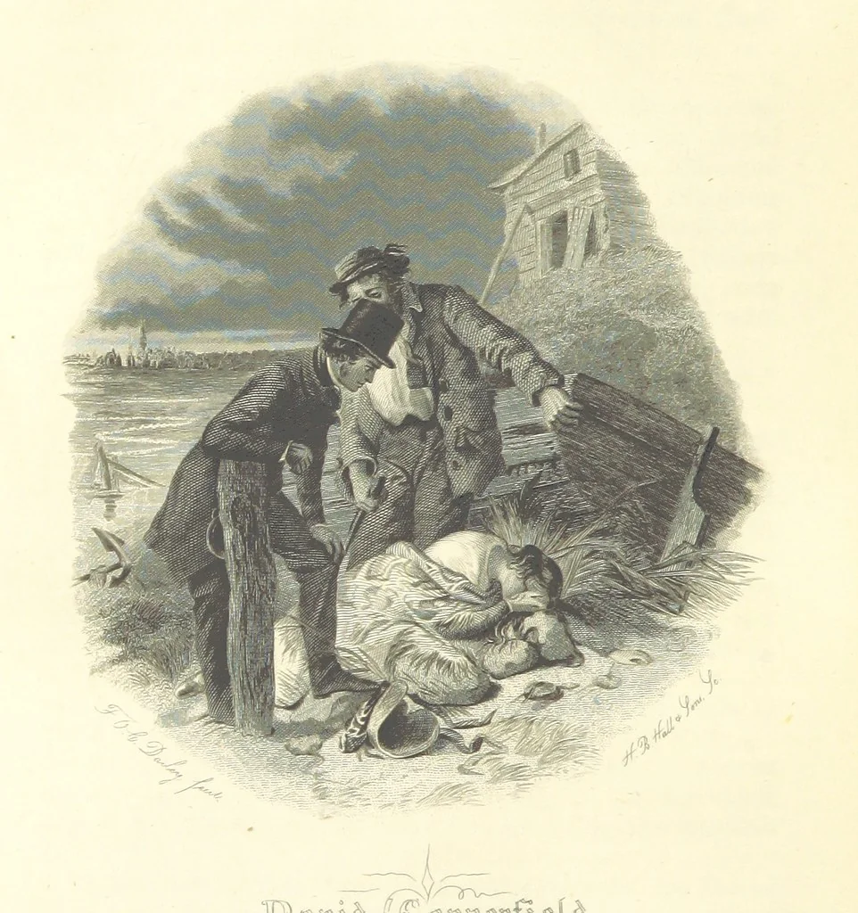 An illustration from Works of Charles Dickens. New illustrated library edition. [With a preface to each work by Edwin P. Whipple, leaf 302