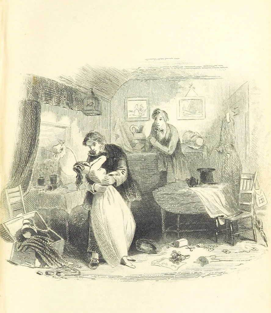 An illustration from Works of Charles Dickens. New illustrated library edition. [With a preface to each work by Edwin P. Whipple, leaf 347