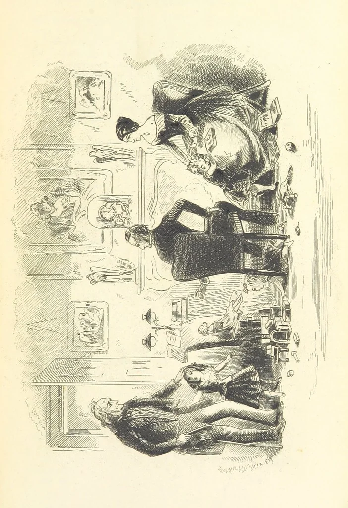 An illustration from Works of Charles Dickens. New illustrated library edition. [With a preface to each work by Edwin P. Whipple, leaf 509