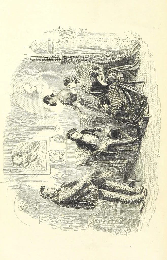 An illustration from Works of Charles Dickens. New illustrated library edition. [With a preface to each work by Edwin P. Whipple, leaf 58