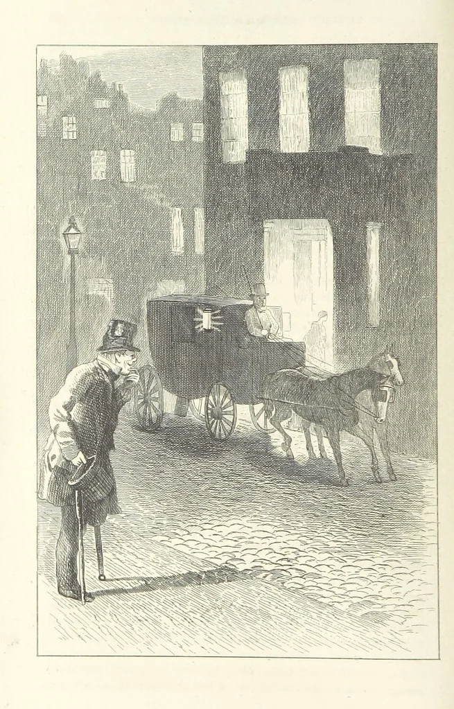 An illustration from Works of Charles Dickens. New illustrated library edition. [With a preface to each work by Edwin P. Whipple, leaf 112