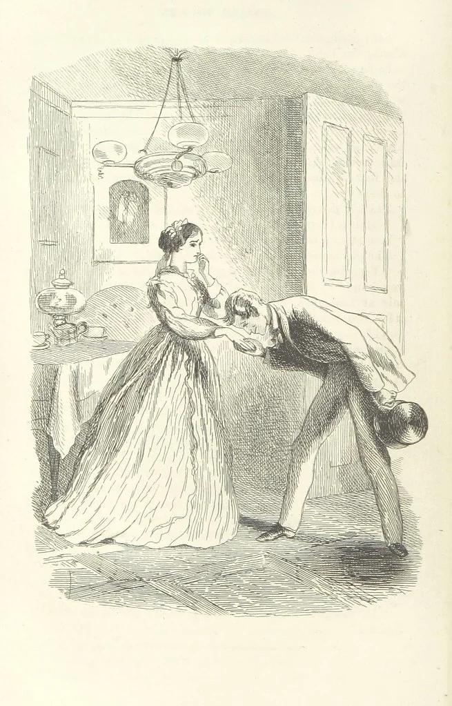 An illustration from Works of Charles Dickens. New illustrated library edition. [With a preface to each work by Edwin P. Whipple, leaf 180