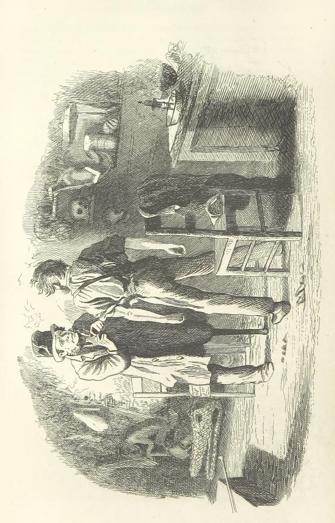 An illustration from Works of Charles Dickens. New illustrated library edition. [With a preface to each work by Edwin P. Whipple, leaf 202