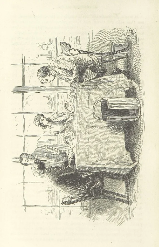 An illustration from Works of Charles Dickens. New illustrated library edition. [With a preface to each work by Edwin P. Whipple, leaf 296