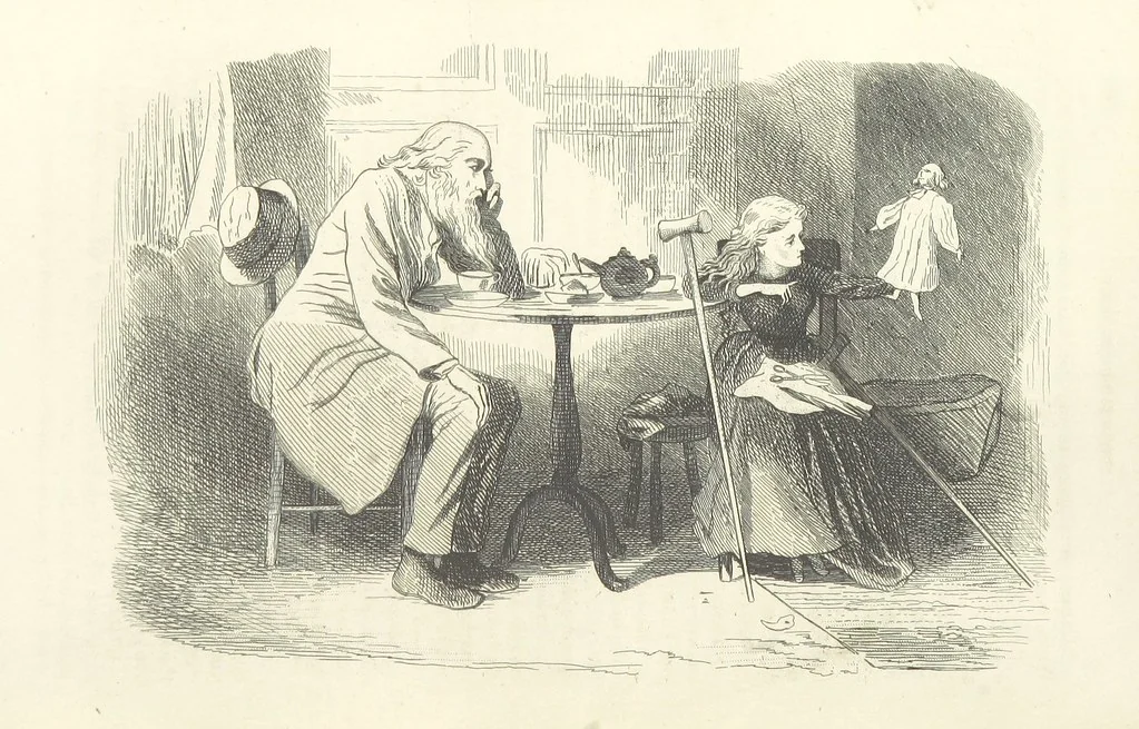 An illustration from Works of Charles Dickens. New illustrated library edition. [With a preface to each work by Edwin P. Whipple, leaf 354