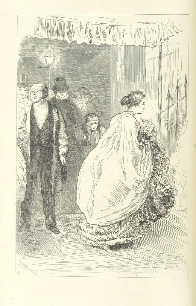 An illustration from Works of Charles Dickens. New illustrated library edition. [With a preface to each work by Edwin P. Whipple, leaf 36