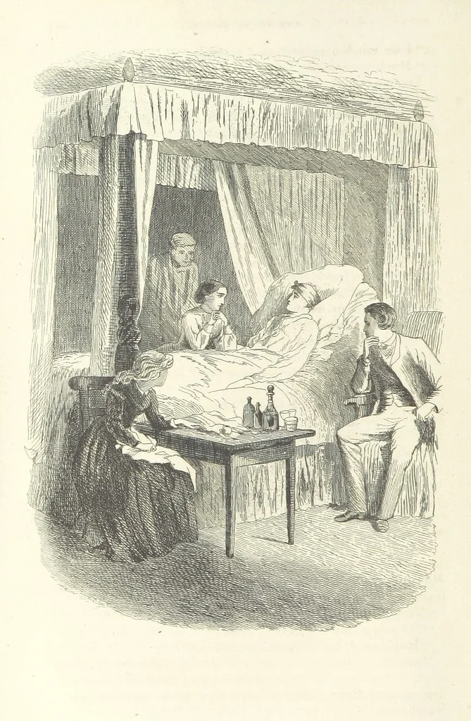 An illustration from Works of Charles Dickens. New illustrated library edition. [With a preface to each work by Edwin P. Whipple, leaf 394