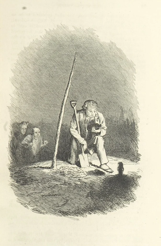 An illustration from Works of Charles Dickens. New illustrated library edition. [With a preface to each work by Edwin P. Whipple, leaf 97