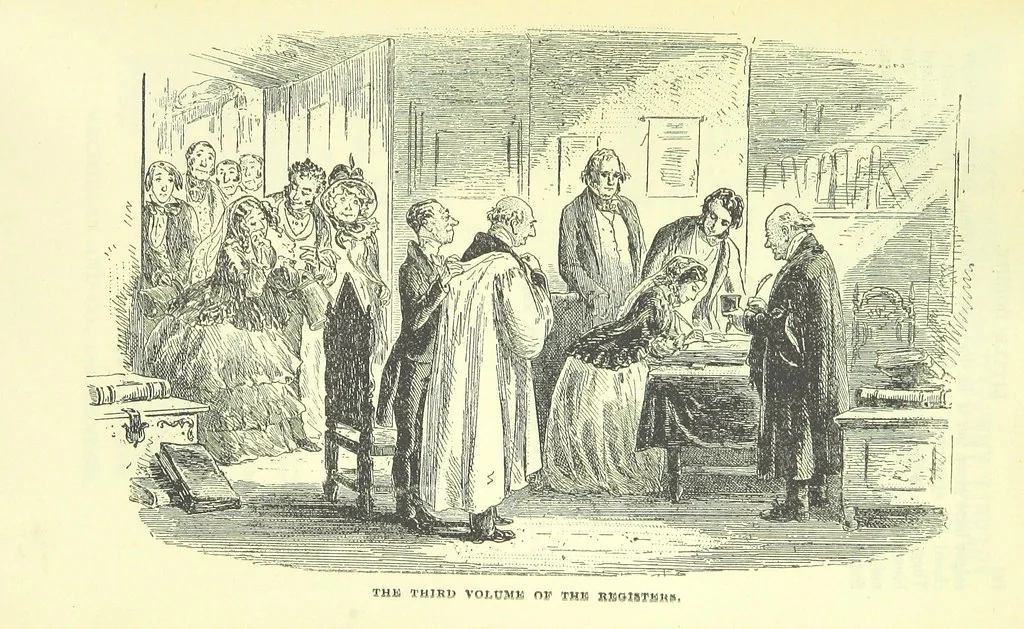 An illustration from The Letters of Charles Dickens. Edited by his sister-in-law and his eldest daughter, 1893, leaf 823
