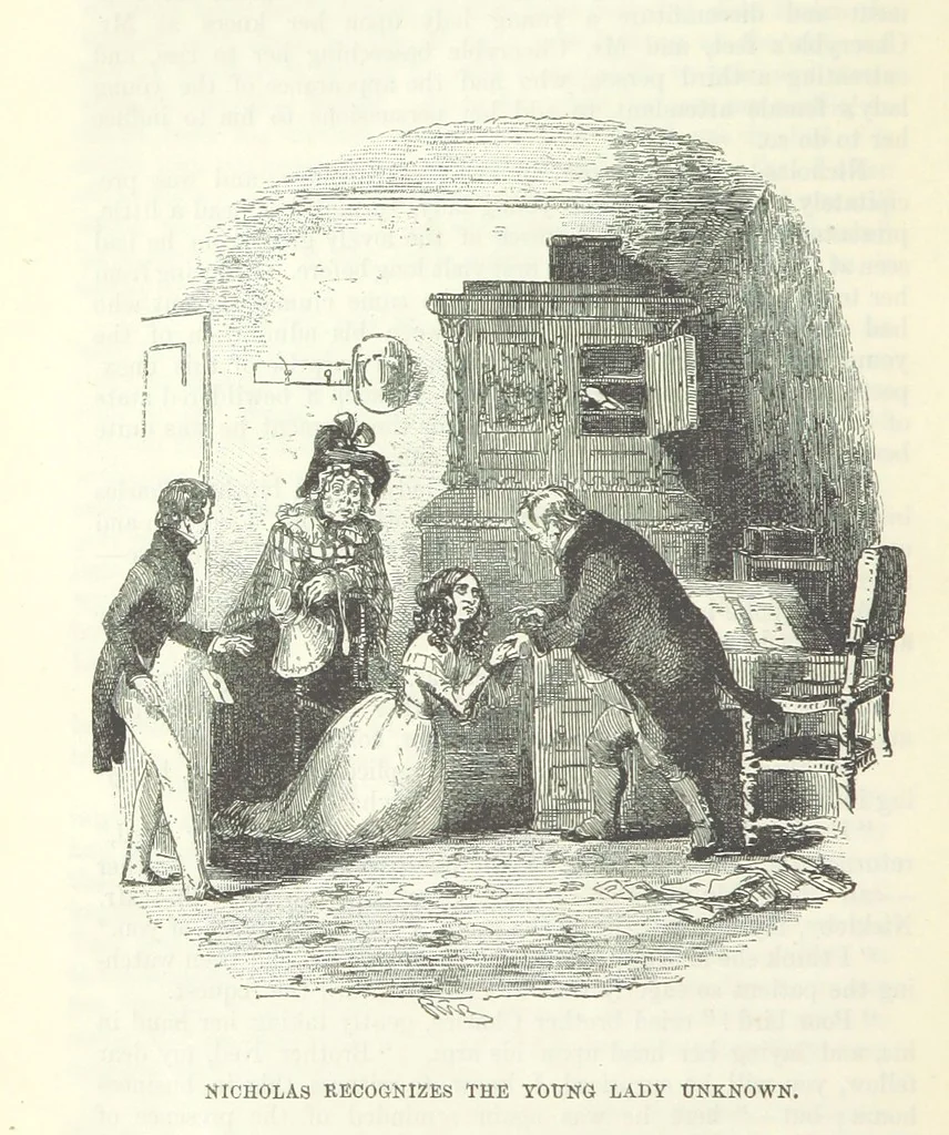 An illustration from The Letters of Charles Dickens. Edited by his sister-in-law and his eldest daughter, 1893, leaf 538